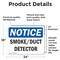 Signmission Smoke Duct Detector, 24 in W x Rectangle, Vinyl Decal OS-2PACK-NS-D-1824-L-18349 - alternate 3